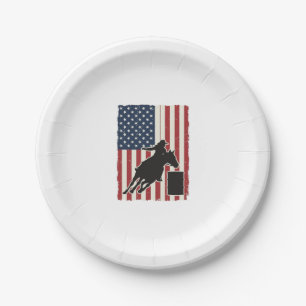 Vat Racing Amerikaanse Vlag Vintage Vector Ontwerp Papieren Bordje