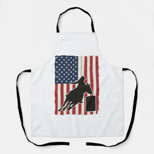 Vat Racing Amerikaanse Vlag Vintage Vector Ontwerp Schort