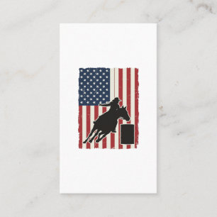 Vat Racing Amerikaanse Vlag Vintage Vector Ontwerp Visitekaartje