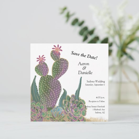 Vat sparen de DatumKaart Bedankkaart (Staand voorkant)