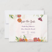 Vat sparen de DatumKaart Save The Date (Voorkant)