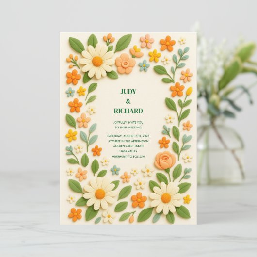 Vat sparen de DatumKaart Save The Date (Staand voorkant)