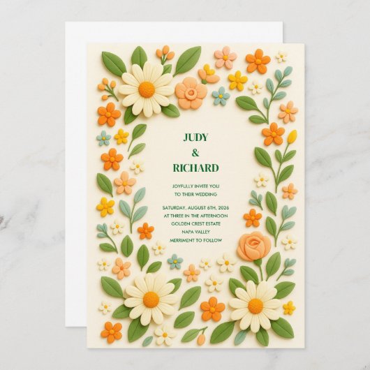 Vat sparen de DatumKaart Save The Date (Voorkant / Achterkant)