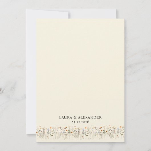 Vat sparen de DatumKaart Save The Date (Achterkant)