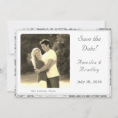 Vat sparen de DatumKaart Save The Date (Voorkant)