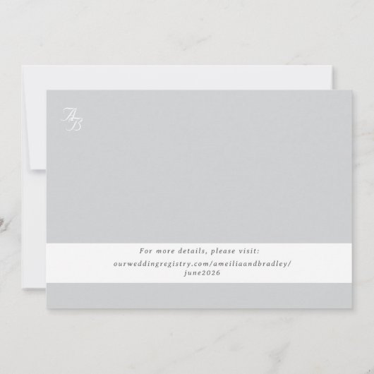 Vat sparen de DatumKaart Save The Date (Achterkant)