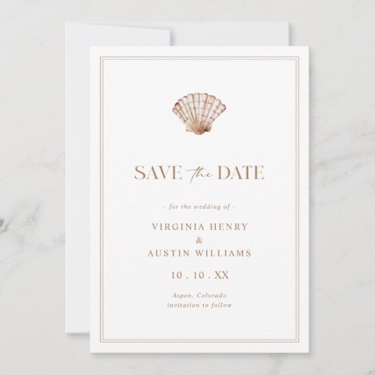 Vat sparen de DatumKaart Save The Date (Voorkant)