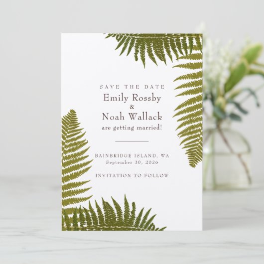 Vat sparen de DatumKaart Save The Date (Staand voorkant)