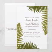 Vat sparen de DatumKaart Save The Date (Voorkant / Achterkant)