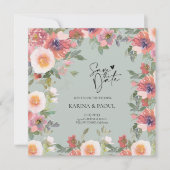 Vat sparen de DatumKaart Save The Date (Voorkant)