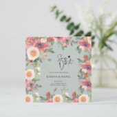 Vat sparen de DatumKaart Save The Date (Staand voorkant)