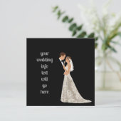 Vat sparen de DatumKaart Save The Date (Staand voorkant)