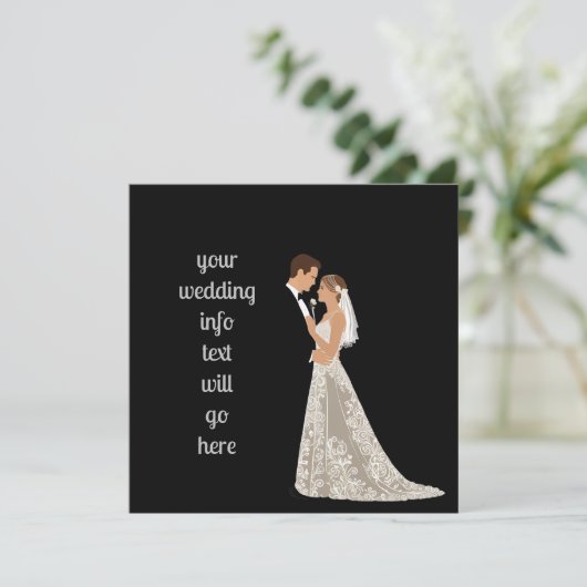 Vat sparen de DatumKaart Save The Date (Staand voorkant)