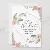 Vat sparen de DatumKaart Save The Date (Voorkant)