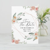 Vat sparen de DatumKaart Save The Date (Staand voorkant)