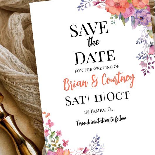 Vat sparen de DatumKaart Save The Date