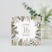 Vat sparen de DatumKaart Save The Date (Staand voorkant)