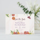 Vat sparen de DatumKaart Save The Date (Staand voorkant)