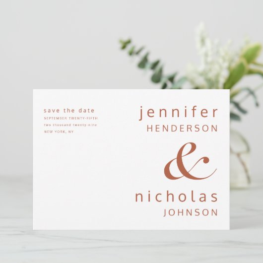 Vat sparen de DatumKaart Save The Date (Staand voorkant)