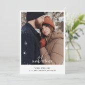 Vat sparen de DatumKaart Save The Date (Staand voorkant)
