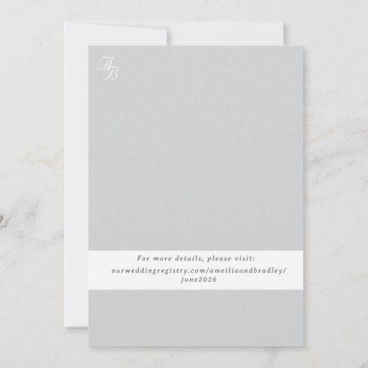 Vat sparen de DatumKaart Save The Date (Achterkant)