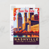 Vat sparen de DatumKaart Save The Date (Voorkant / Achterkant)