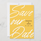 Vat sparen de DatumKaart Save The Date (Voorkant)