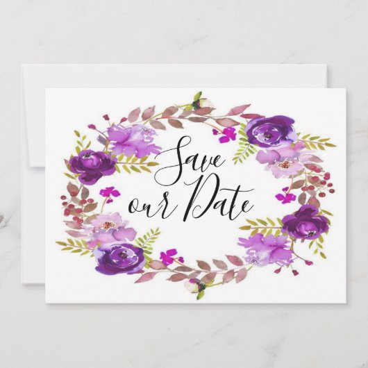 Vat sparen de DatumKaart Save The Date (Voorkant)