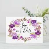 Vat sparen de DatumKaart Save The Date (Staand voorkant)
