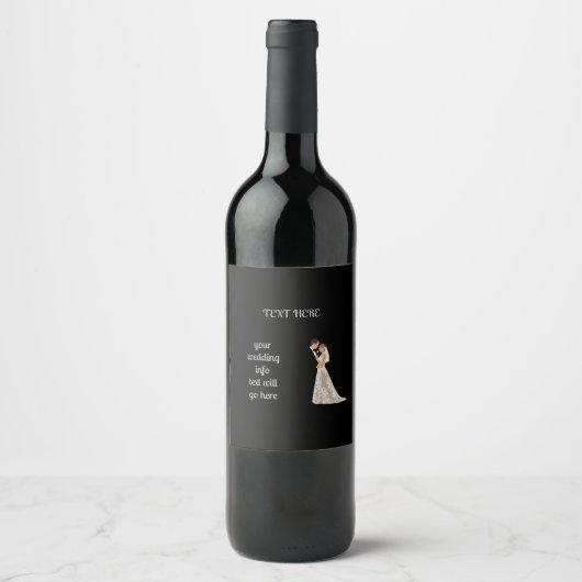 Vat sparen de DatumKaart Wijn Etiket (Voorkant)