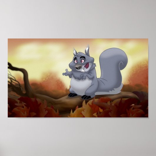 Vat Squirrel Afdrukken Poster (Voorkant)