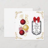 Vat wenskaart feestdagenkaart (Voorkant / Achterkant)