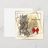 Vat wenskaart feestdagenkaart (Voorkant / Achterkant)