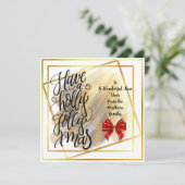 Vat wenskaart feestdagenkaart (Staand voorkant)