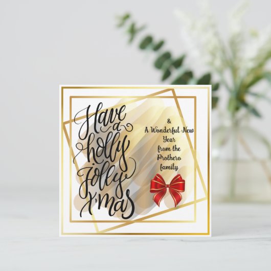 Vat wenskaart feestdagenkaart (Staand voorkant)