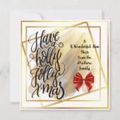 Vat wenskaart feestdagenkaart (Voorkant)