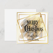 Vat wenskaart feestdagenkaart (Voorkant / Achterkant)