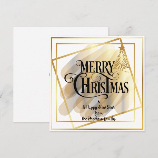 Vat wenskaart feestdagenkaart (Voorkant / Achterkant)