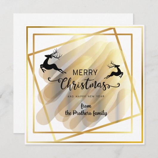 Vat wenskaart feestdagenkaart (Voorkant / Achterkant)