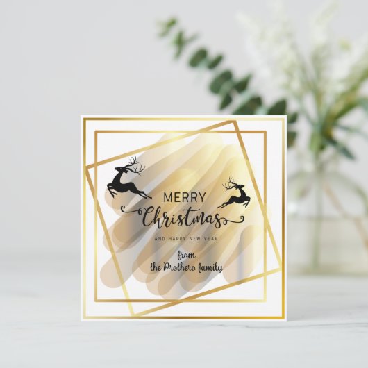 Vat wenskaart feestdagenkaart (Staand voorkant)