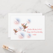 Vat wenskaart kaart (Voorkant / Achterkant in situ)