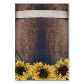 Vat Zonnebloem Bruiloft Behuizing Kaarten (Achterkant)