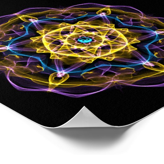 Vata Dosha Balancing Ayurveda Mandala I Poster (Hoek)