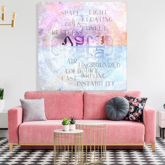 VATA DOSHA - Ingewikkeld Canvas (Insitu (Woonkamer))