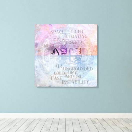 VATA DOSHA - Ingewikkeld Canvas (Insitu (Houten vloer))