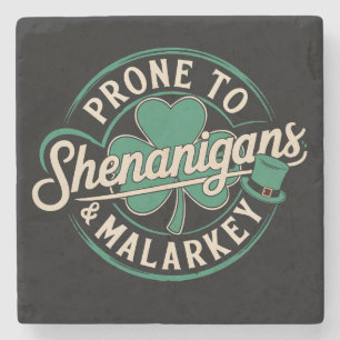 Vatbaar voor grappen en onzin St. Patrick's Day Stenen Onderzetter