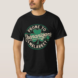 Vatbaar voor grappen en onzin St. Patrick's Day T-shirt