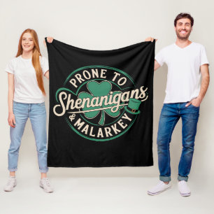 Vatbaar voor kattenkwaad en onzin St. Patrick's Da Fleece Deken