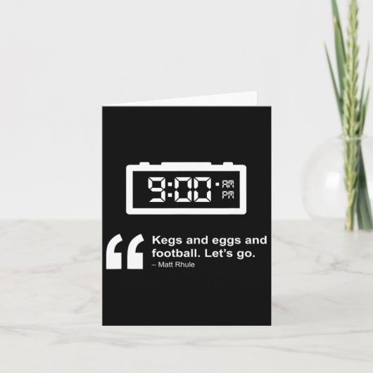 Vaten En Eieren En Voetbal  Kaart (Voorkant)