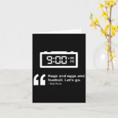 Vaten En Eieren En Voetbal  Kaart (Gele Bloem)